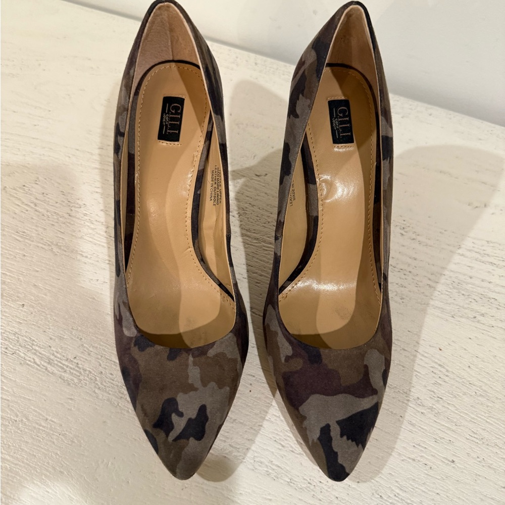 G.I.L.I. Camouflage Heels with Glossy Finish